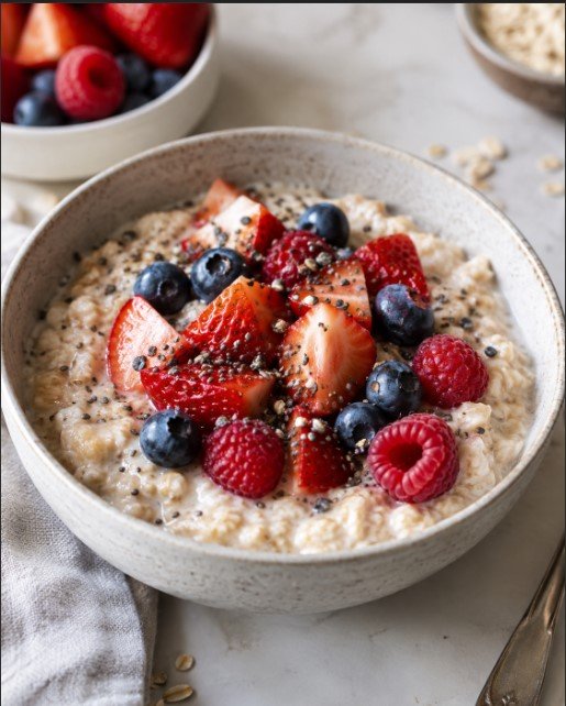 Avena con frutos rojos